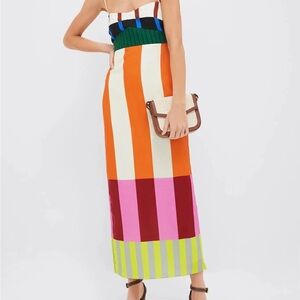 Colorful Striped Maxi Dress